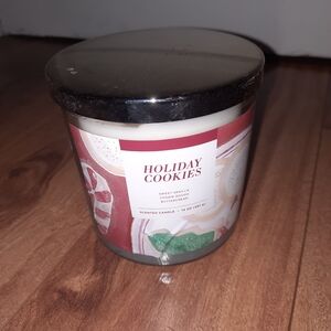 Holiday Cookies Scented Candle - Red and White